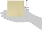 Ampersand Art Supply Unprimed Basswood Artist Panel, 7/8" Cradled Profile 4"x4"