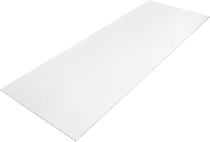 Amylove Polyurethane Foam 24" x 72" High Density Cushion Upholstery Foam Sheet for Seat Replacement DIY Projects Chairs Headboards Sofas Home(1/4" X 24" X 72",White)