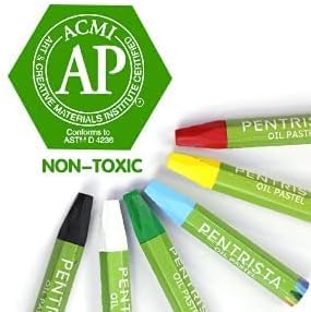 Oil Pastels,24+1 Assorted Colors+1 Sharpener and 1 Pastel Holder, Oil Pastels for Kids Indoor Activities At Home,Non-Toxic Oil Pastel Crayons for Artist Students Smooth Painting and Drawing