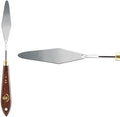 Creative Mark Stainless Steel Palette Knife Painting Tools - Paint Palette with Wooden Handle - Variety of Shapes and Sizes - 43T, 3-1/4 in