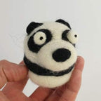 Woolbuddy Needle Felting Wool, Natural Handmade Wool Roving, 6 Vibrant Colors with Instructions (Wool Winter)