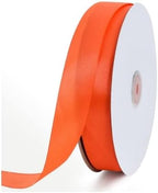 TONIFUL 1 Inch x 100yds Orange Satin Ribbon, Thin Solid Color Satin Ribbon for Gift Wrapping, Crafts, Hair Bows Making, Wedding Party Decoration, Floral Bouquets,Thanksgiving,Halloween