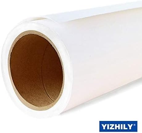 Yizhily Seamless Photo Photography Background Paper Backdrop Paper Roll for Photoshoot and Videos, 82" x16', Arctic White