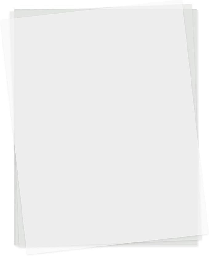 100 Pack Translucent Vellum Paper, 8.5 x 11 Inches