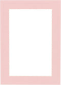 8x10 Mat Bevel Cut for 5.5x8.5 Photos - Acid Free Pink Precut Matboard - For Pictures, Photos, Framing - 4-ply Thickness
