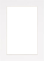Pack of 25 Acid Free 8.5x11 Mats Bevel Cut for 7x9 Photos - White Precut Matboards for Pictures, Photos, Framing - 4-ply Thickness