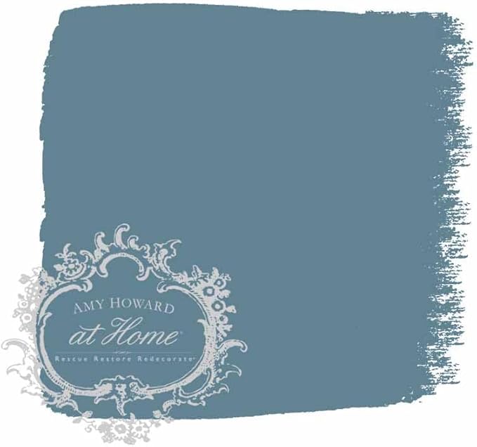 AMY HOWARD AT HOME Chalk-Based One Step Paint for Furniture, Cabinetry, Decor, Finish, and More | No Stripping, Sanding, or Priming | Dark Base | 16 Ounce | Rugo