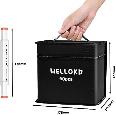 Alcohol Markers,80 Colors Dual Tip Permanent Art Markers for Kids Adults Coloring Illustrations Sketch,Christmas gift for 6-9 kid,Alcohol Based Marker with Case,for Book Painting Card Making