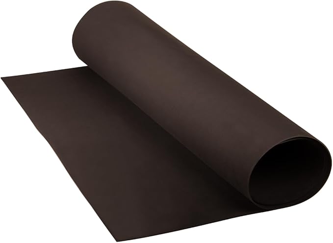 LotusFoam Large 3mm EVA Foam Sheet - 44"x 85" High Density Foam 130 kg/m3 for Cosplay, Costumes, Crafts, Flooring, Outdoor Use - 35 Colors (Chocolate) - Chocolate