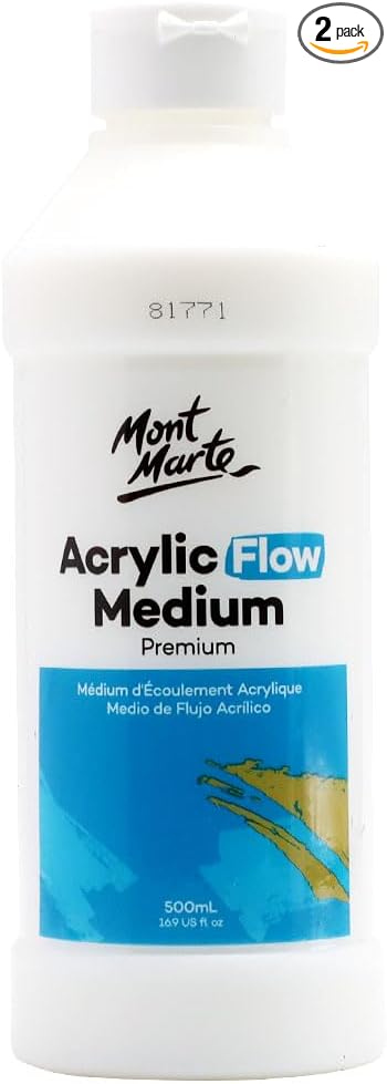 Mont Marte Premium Acrylic Flow Medium 16.9oz (500ml) (Pack of 2)