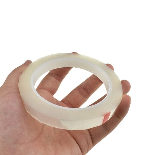 HAHIYO Clear 0.5Inch Wide (217Feet/72Yard Total) 1Rolls Floral Tape Waterproof Florist Tape Flower Wrap Adhesive Waterproof Decorative Tape for Bouquet Stem Wrapping Flower Arranging and Floral Craft