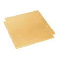 18 Gauge Brass Sheet，H62 Brass Plates Metal 0.039" Thickness x 5.9" Width x 5.9" Lenght, for Models, Crafts, Repairs, Electrical, 2Pcs
