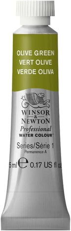 Winsor & Newton Professional Water Colour Paint, 0.17-oz Tube, Olive Green