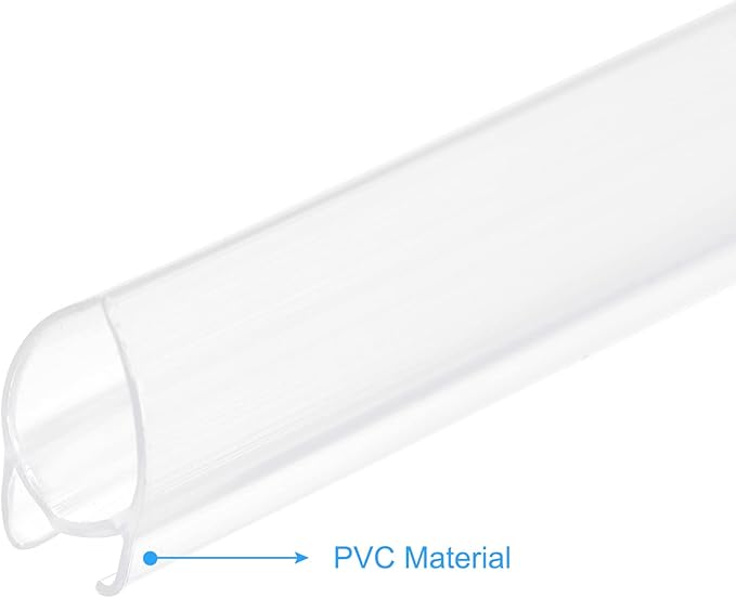 MECCANIXITY PVC Poster Hanger Rail Poster Strip Bar 110cm/43inch Clear with Clips for Poster, Map, 4 Set
