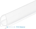 MECCANIXITY PVC Poster Hanger Rail Poster Strip Bar 50cm/20inch Clear with Clips for Poster, Map, 4 Set