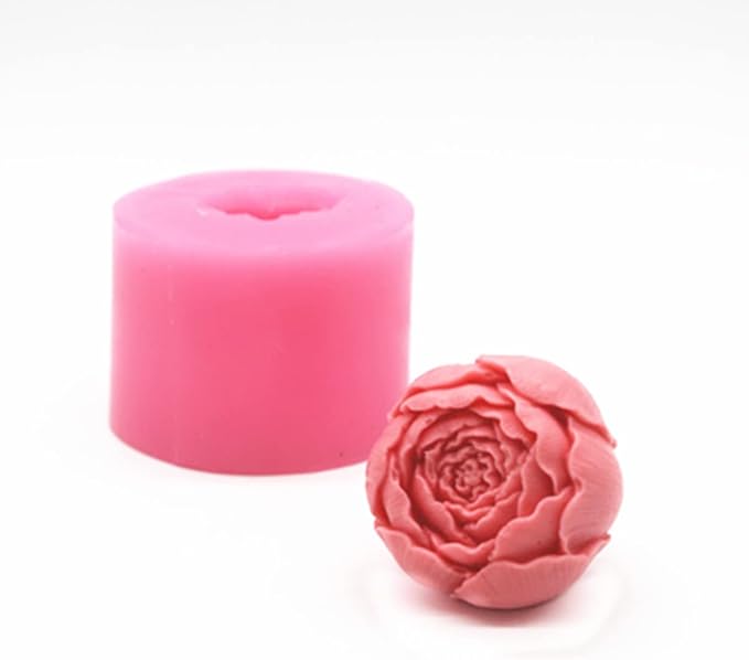 Rose & Peony Silicone Mold Set - Resin & Soap Mold for Candle & Cake Decoration