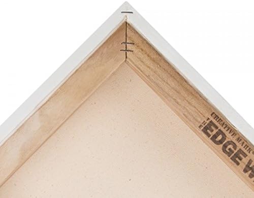 Creative Mark The Edge Deluxe Cotton 1-1/2" Deep Stretched Canvas for Painting, 10x20 Pack of 3, 14oz. Primed Weight, Universal Archival Priming, Medium Tooth, Hand-Stretched Canvas for Painters