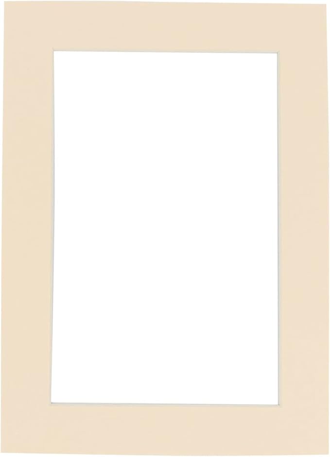 Poster Palooza Pack of TEN 11x14 Mats Bevel Cut for 8.5x11 Photos - Acid Free Cream Precut Matboards For Pictures, Photos, Framing - 4-ply Thickness