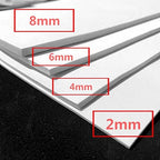 Labzhang White EVA Foam Cosplay, 1 Piece of 4mm Craft Foam,Cosplay Foam, 14" x 39" Ultra-high Density 80 kg/m3 EVA Foam Sheets