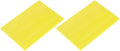 MECCANIXITY 2 Pcs Stained Glass Sheet Mosaic Tile 7.9 Inch x 5.9 Inch Yellow Stained Glass Sheets for Crafts DIY Art Project