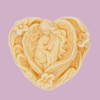 Maria Heart Shape Handmade Soap Mold Heart Shape Silicone Mold for Resin Candle Mold Heart Soap Mold Cartoon Cake Decoration Mold Maria Soap Mold