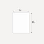Somime 10 Pack Backing Boards, 8x10 Uncut White Mats Matboards, Acid-Free Backerboards for Art Prints, Ideal for Photos, Pictures, Prints, and Frames