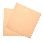 2PCS Pure Copper Sheet 12”x 12”x 0.02”, 24 Gauge(0.5mm) Thickness, 99.9% Cu Metal, Film Attached Copper Plates, Copper Plate Sheet for Crafts DIY Decoration
