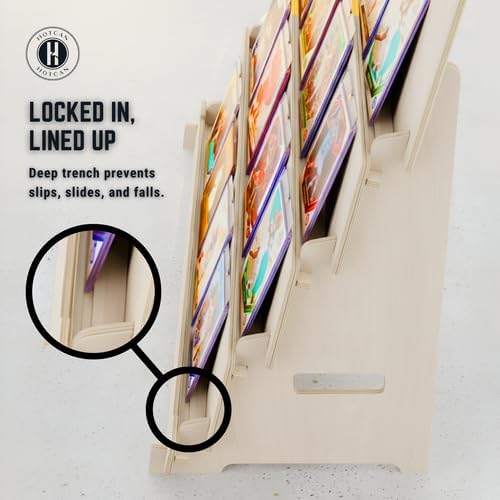 Wood Graded Card Display Stand for Collectors & Flippers - Sleek Tiered Trading Card Display Stand for Shows & Events - Stable On the Go Card Stand for Displaying Sports, TCG & Collectible Card Slabs (24 Cards)
