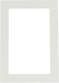 8x10 Mat for 6x8 Photo - Precut Grey Picture Matboard for Frames Measuring 8 x 10 Inches - Bevel Cut to Display Art Measuring 6 x 8 Inches - Acid Free ONE MAT with Backing Board & Clear Bag