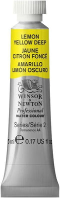 Winsor & Newton Professional Water Colour Paint, 0.17-oz Tube, Lemon Yellow Deep