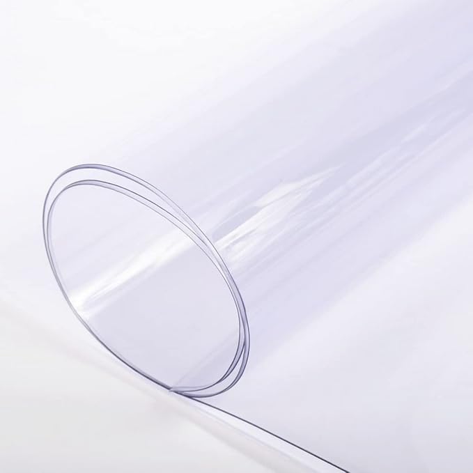 Farm Plastic Supply - Clear Vinyl Sheeting - 15 Mil - (4'6" x 25') - Vinyl Plastic Sheeting, Clear Vinyl Sheet for Storm Windows, Covering, Protection, Tablecloth Protector
