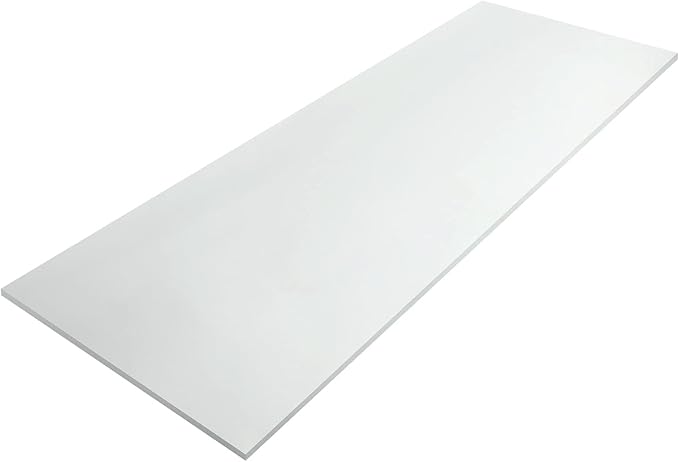 Amylove Polyurethane Foam 24" x 72" High Density Cushion Upholstery Foam Sheet for Seat Replacement DIY Projects Chairs Headboards Sofas Home(1/2" x 24" x 72",White)