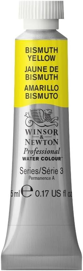 Winsor & Newton Professional Water Colour Paint, 0.17-oz Tube, Bismuth Yellow