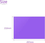 DMiotech 10Pcs Correction Gel Light Filter Overlay Transparent Plastic PVC Sheets Purple for Photo，Film,Video