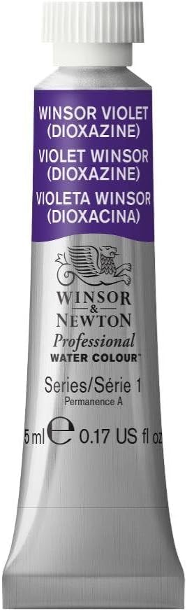 Winsor & Newton, Winsor Violet (Dioxazine) Professional Water Colour Paint, 5ml, 0.17-oz Tube