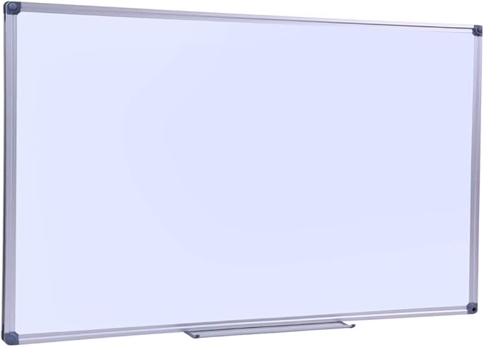 Premium 72"x 48" Multipurpose Magnetic Dry Erase Board with Aluminum Frame | Versatile Wall-Mounted Whiteboard with Pen Tray for Enhanced Office and Classroom Presentations