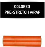 PSBM Orange Stretch Wrap, 15 Inch x 1476 Feet, 8 Pack, Tinted Pre-Stretched Shrink Wrap Film for Moving, Packaging, Pallet Wrapping