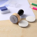 Ink Paints Mixing Blending Tool Mini Round Foam Refills, for Scrapbooking Craft, Control of Ink Placement, No More Inky Fingers Ink Blending Tool with Spare Pads for Rubber Stamping & Scrapbooking