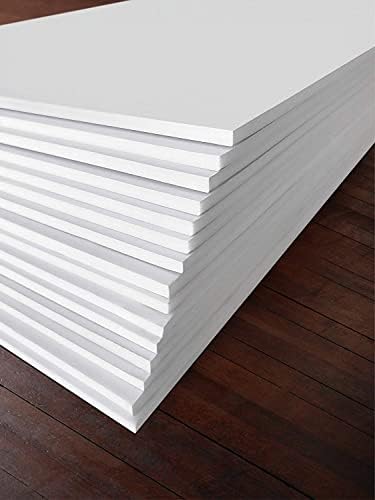 White Foam Board 12 x 16 x 1/8" (3mm) Inch, 15 Pack Acid-Free Foam Core Poster Board Sheets for Art, Crafts, Presentation, Vision Board, Signboard, and Party Decorations