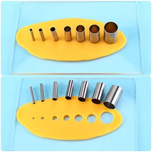 Honoson 24 Pcs Clay Sculpting Tools Kits Polymer Clay Tools DIY Set with Roller, Acrylic Sheet, Scraper Backing Board, Round Circle Shape Cutter, Shaping for Art Craft(Colorful)