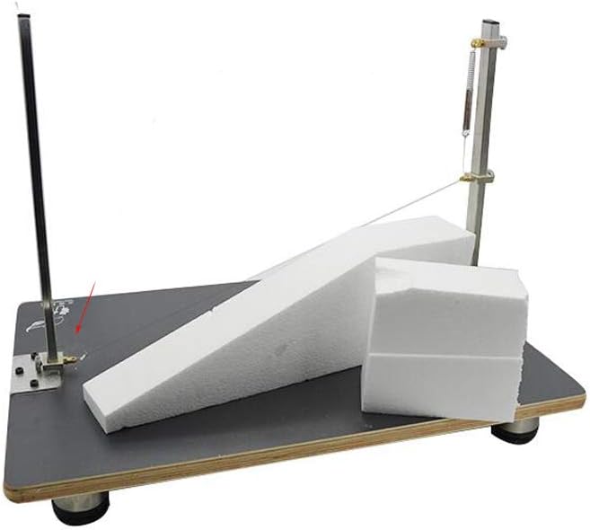 TECHTONGDA Hot Wire Foam Cutter Styrofoam Cutting Machine Thermocut with Temperature Adjuster and Cutting Wire 110V (38 x 58cm/15 x 22.8in, Black)