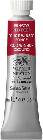 Winsor & Newton Professional Watercolor, 5ml (0.17-oz) Tube, Winsor Red Deep