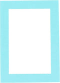 11x14 Mat for 8.5x11 Photo - Precut Aquamarine Blue Picture Matboard for Frames 11 x 14 Inches - Bevel Cut Matte to Display Art 8.5 x 11 Inches - Acid Free ONE MAT with Backing Board & Clear Bag