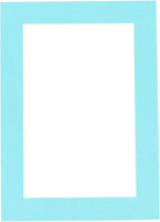 Pack of 25 Acid Free 11x14 Mats Bevel Cut for 8.5x11 Photos - Aquamarine Blue Precut Matboards For Pictures, Photos, Framing - 4-ply Thickness