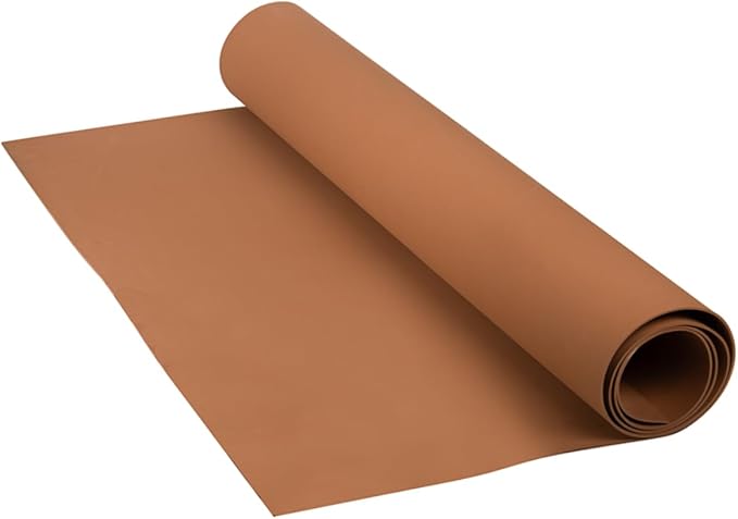 LotusFoam Large 3mm EVA Foam Sheet - 44"x 85" High Density Foam 130 kg/m3 for Cosplay, Costumes, Crafts, Flooring, Outdoor Use - 35 Colors (Copper) - Copper