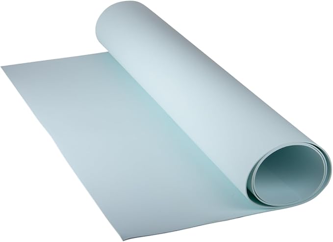 LotusFoam Large 3mm EVA Foam Sheet - 44"x 85" High Density Foam 130 kg/m3 for Cosplay, Costumes, Crafts, Flooring, Outdoor Use - 35 Colors (Sea Blue) - Sea Blue