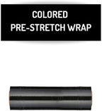 PSBM Black Stretch Wrap, 15 Inch x 1476 Feet, 8 Pack, Tinted Pre-Stretched Shrink Wrap Film for Moving, Packaging, Pallet Wrapping