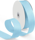1-1/2 Inch 100 Yards Satin Ribbon Light Blue, Solid Color Fabric Ribbon for Gift Wrapping, Wedding, Polyester Gift Ribbon for Birthday Party Decoration, Craft, Hair, Floral, Sewing