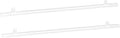 MECCANIXITY PVC Poster Hanger Rail Poster Strip Bar 150cm/59inch Clear with Clips for Poster, Map, 4 Set