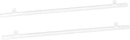MECCANIXITY PVC Poster Hanger Rail Poster Strip Bar 90cm/35inch Clear with Clips for Poster, Map, 4 Set